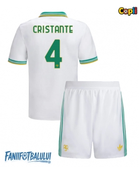 AS Roma Bryan Cristante #4 Echipament de Fotbal Replică 2025-26 Copii Treilea (+ Șorturi)